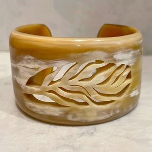 Hawaiian resin cuff bracelet